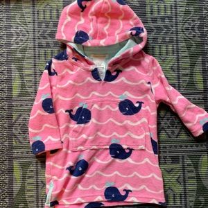 Pottery barn kids whale cover up